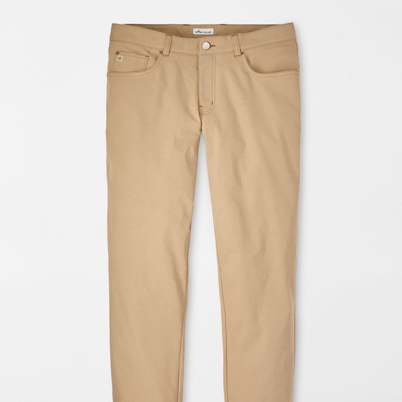 Peter Millar Men's Tan Colored 5 Pocket Tan Jeans Size 40, 32 Inseam - Picture 3 of 7